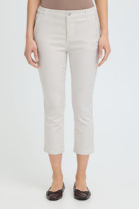 FRANSA Ena Tessa Cropped Striped Pants