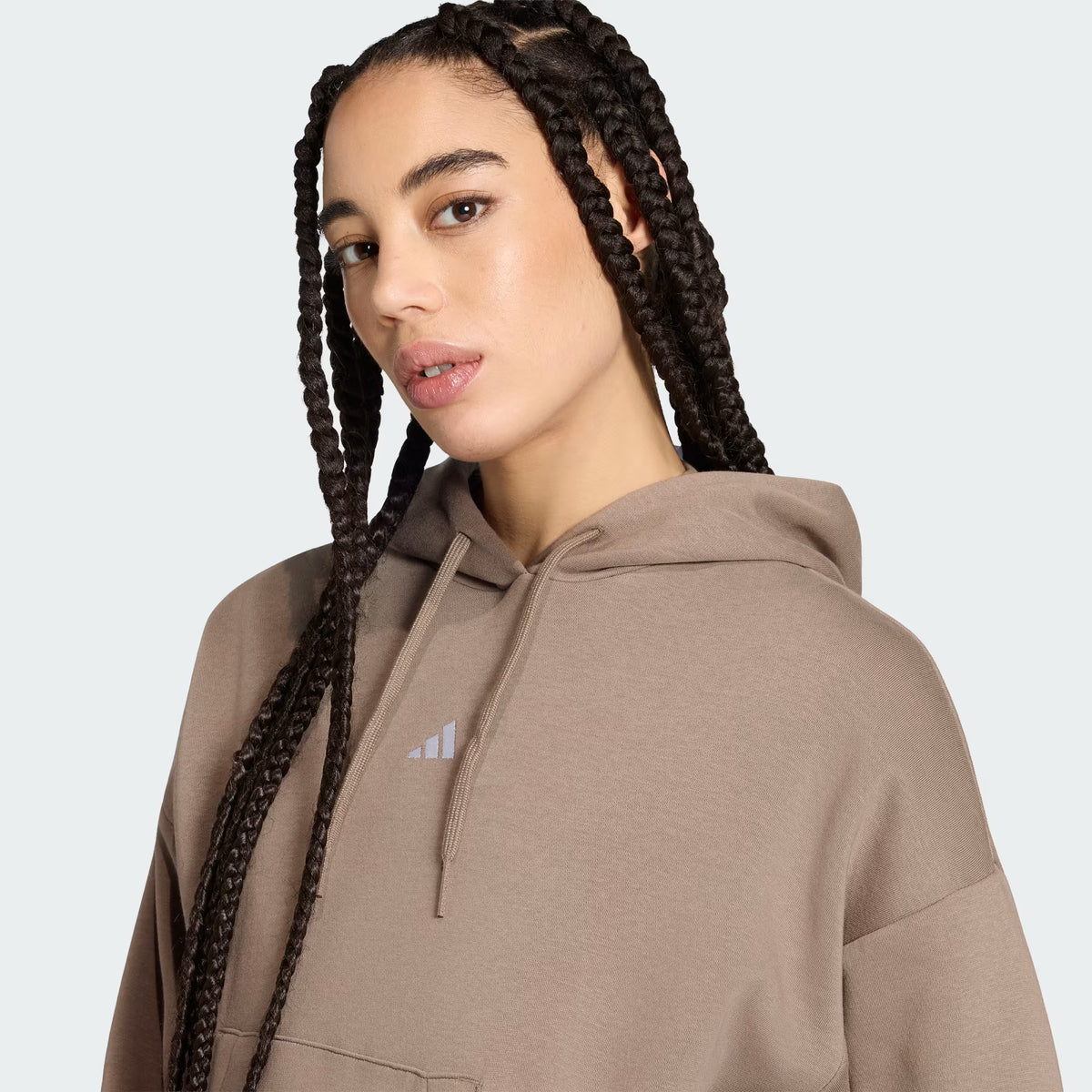 ADIDAS Essentials Small Logo Feel Cozy Hoodie - Tan