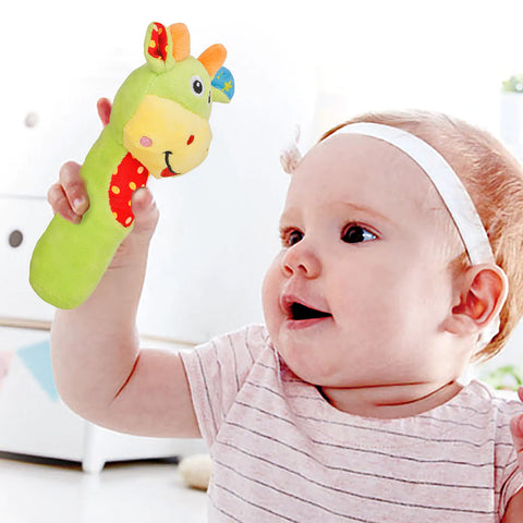 BABY BABY : Smart Giraffe Green Rattle