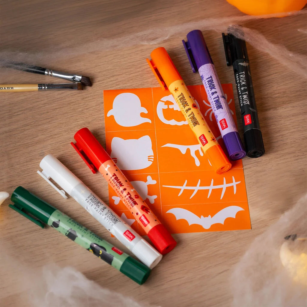 LEGAMI Halloween Set of Six Face-Paint Sticks - Trick & Twist