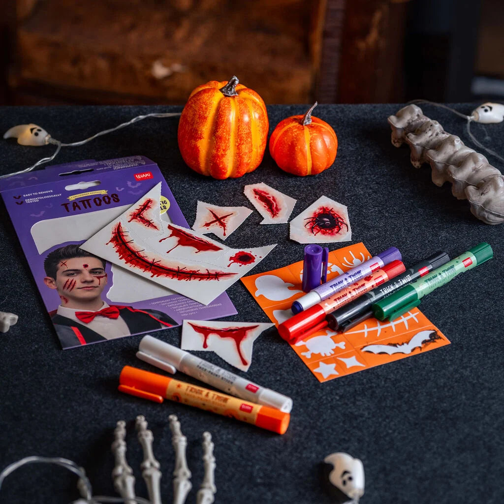 LEGAMI Halloween Set of Six Face-Paint Sticks - Trick & Twist