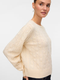 VERO MODA Aries Long Sleeve O-Neck- Birch