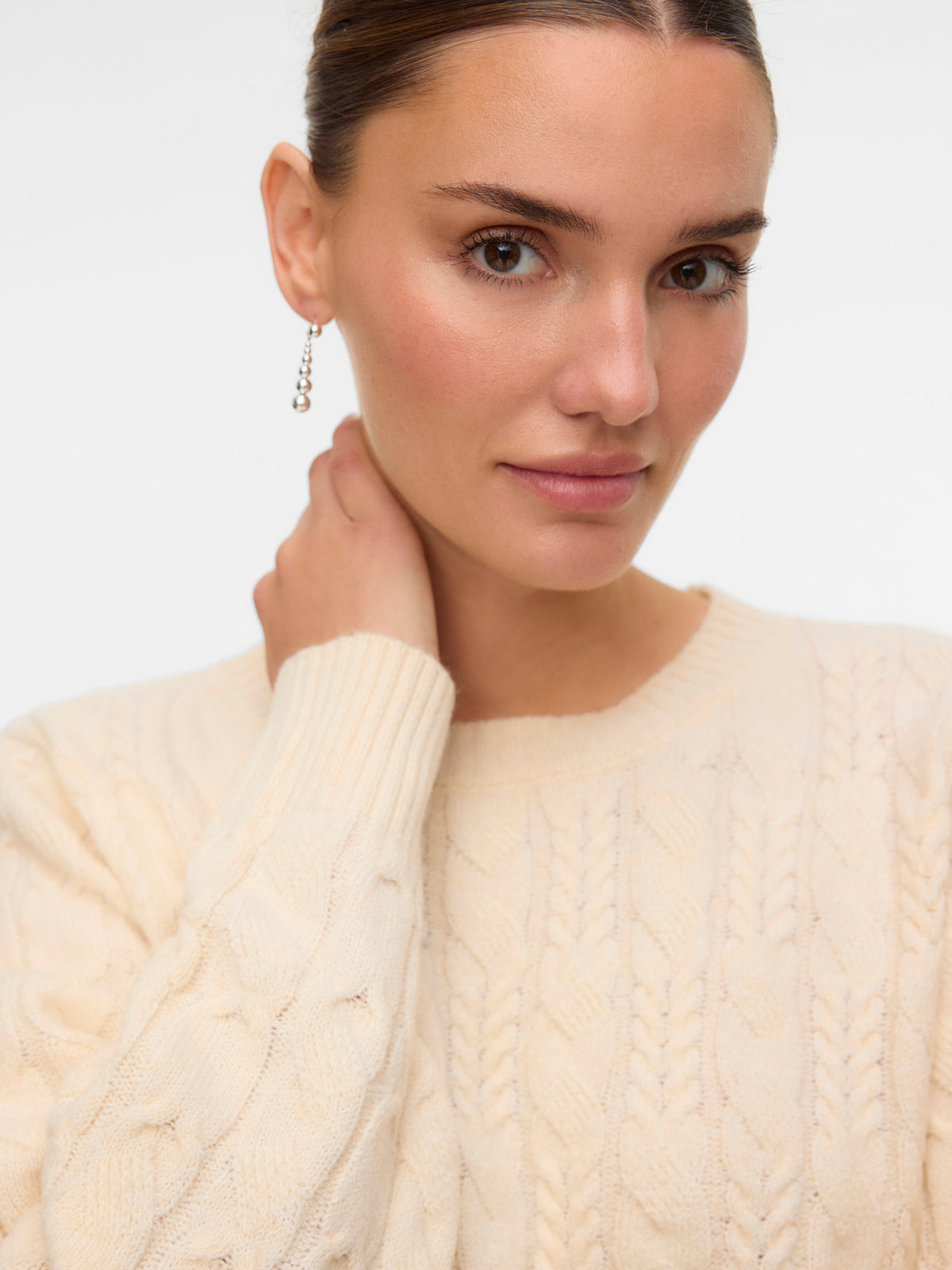 VERO MODA Aries Long Sleeve O-Neck- Birch