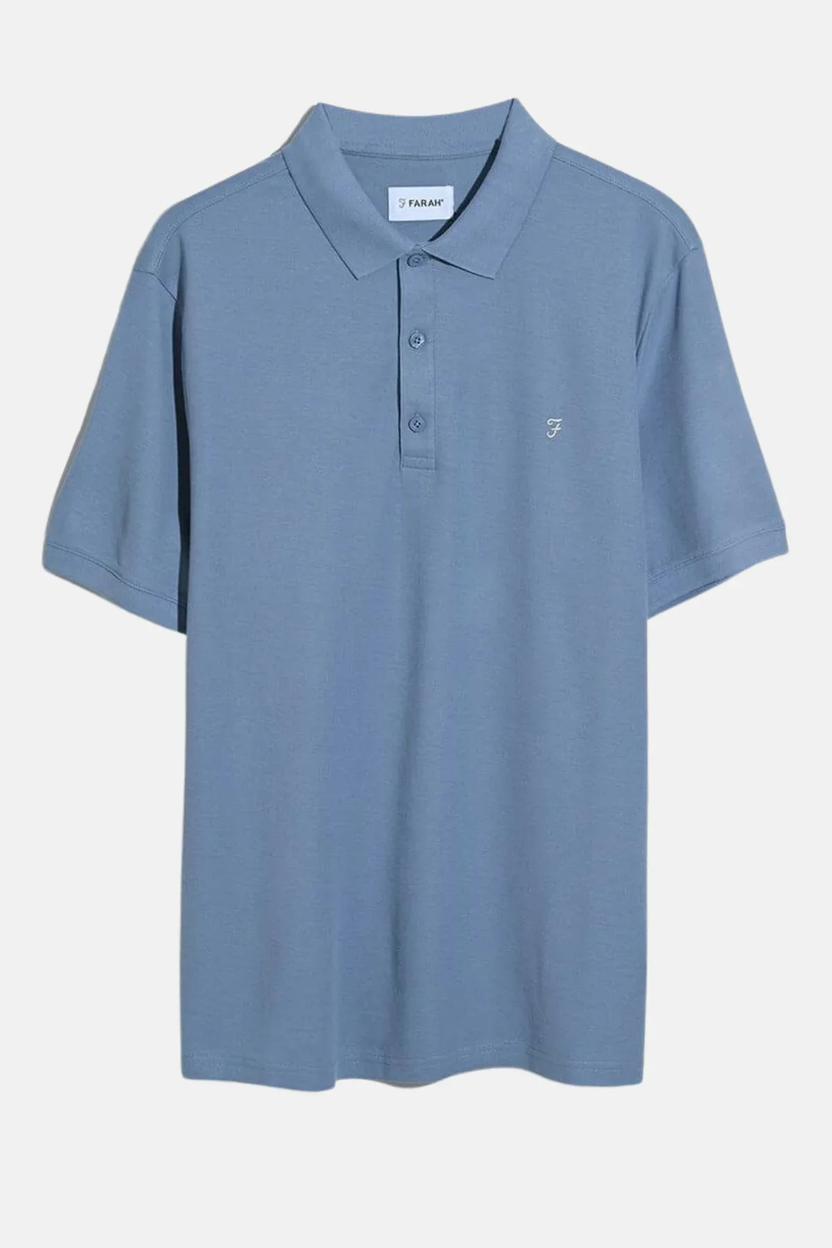 FARAH Hudson SS Men's Polo Shirt - Soft Blue