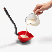 DREAMFARM Fladle - Fold Flat Scraping Ladle - Red