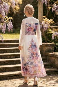 COPE CLOTHING Bohemian Floral Lace Sleeveless Wisteria Dress