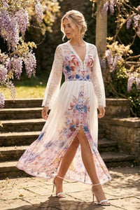 COPE CLOTHING Bohemian Floral Lace Sleeveless Wisteria Dress