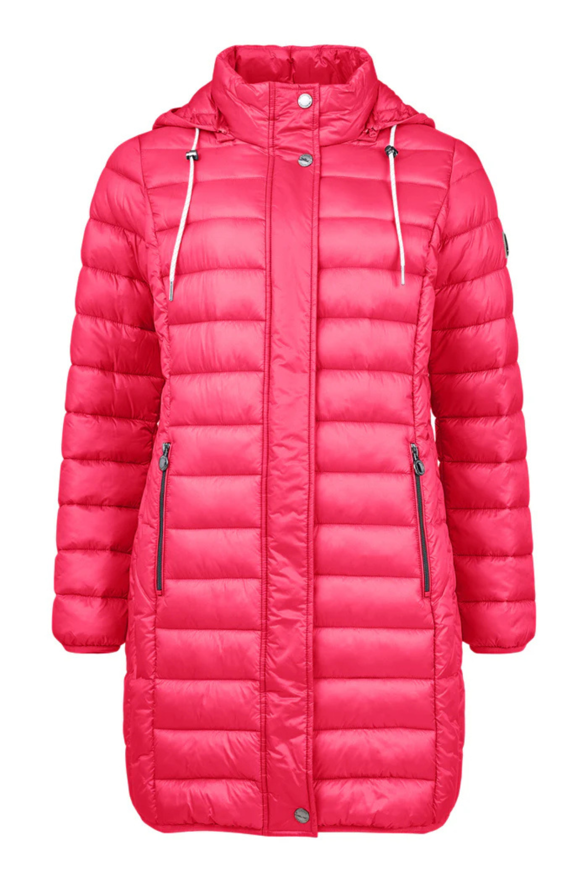 FRANDSEN Longline Padded Coat - Pink