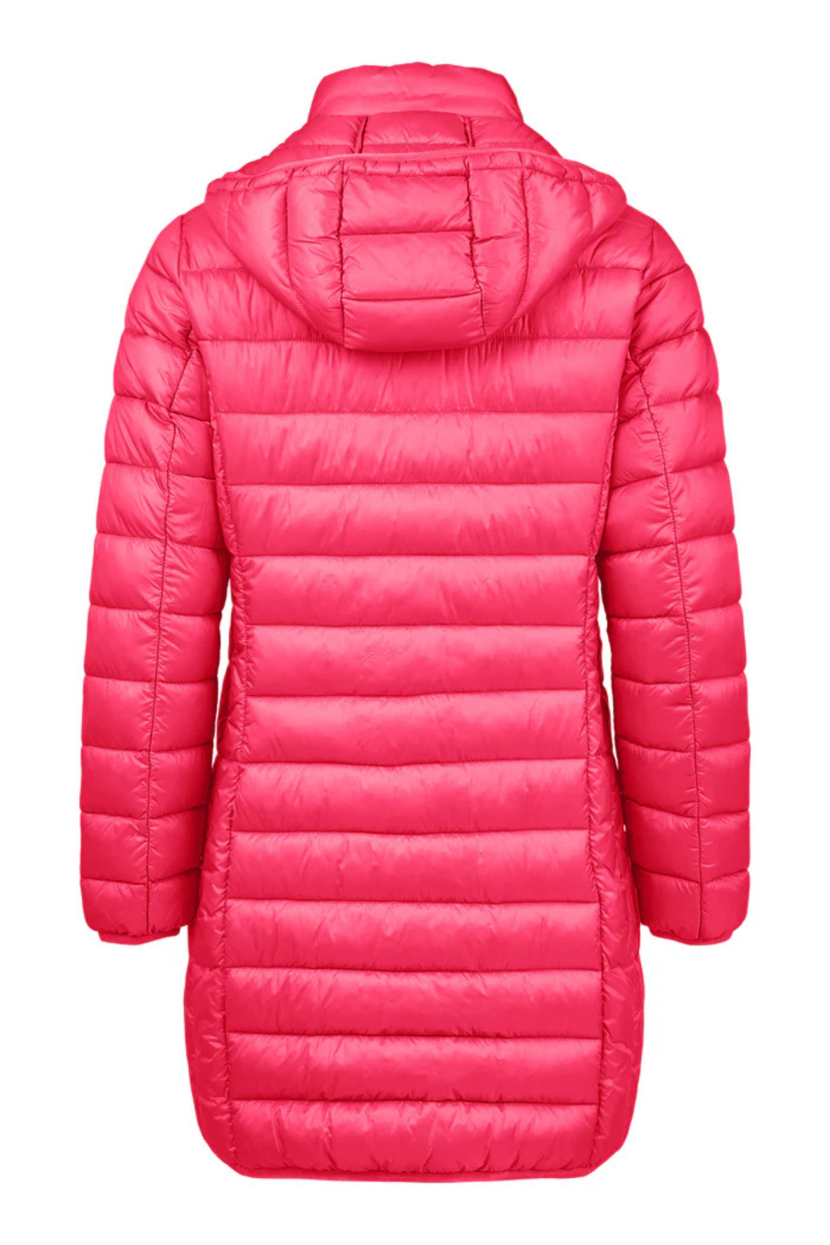 FRANDSEN Longline Padded Coat - Pink