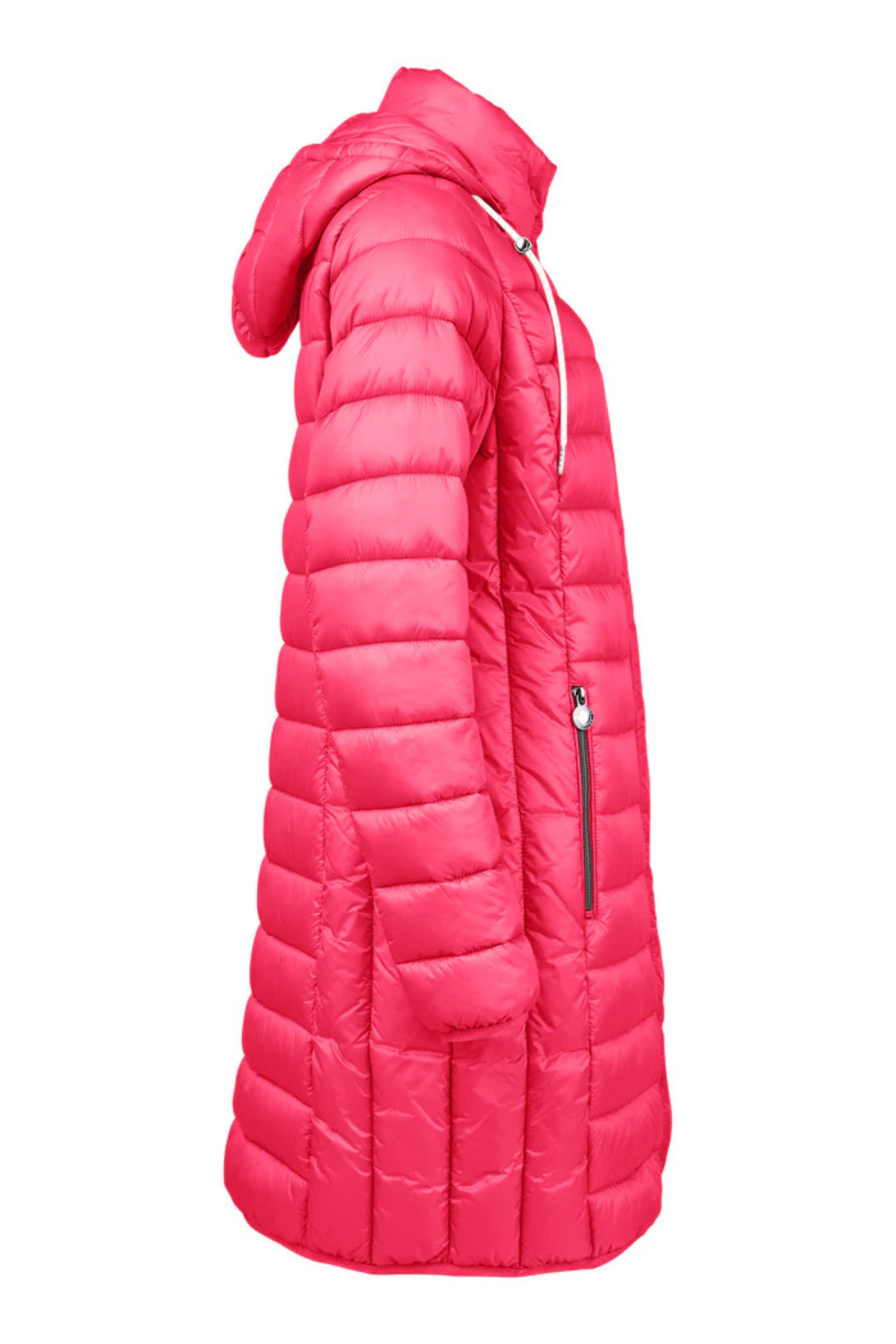 FRANDSEN Longline Padded Coat - Pink