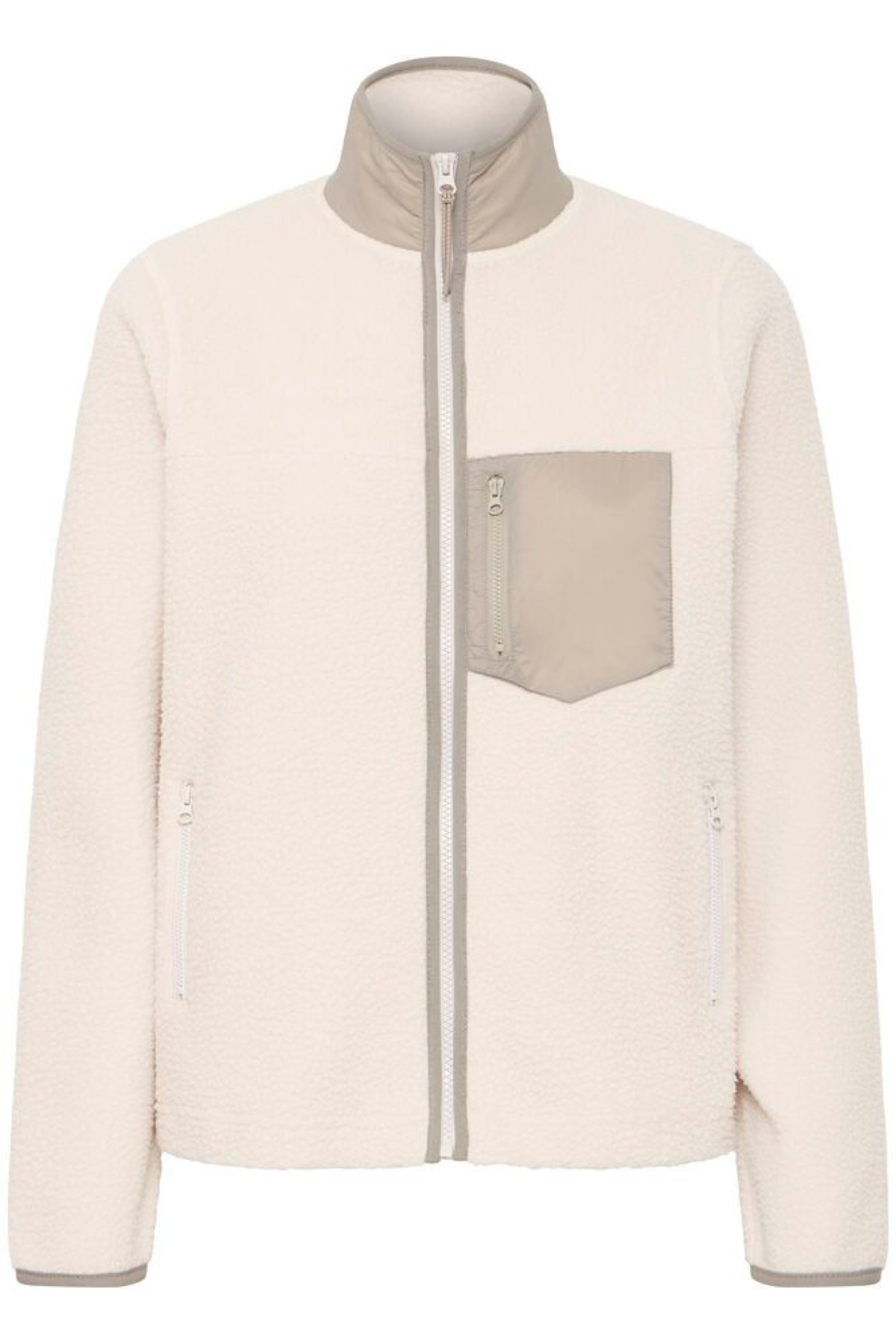 FRANSA Mable Fleece Jacket - Cream