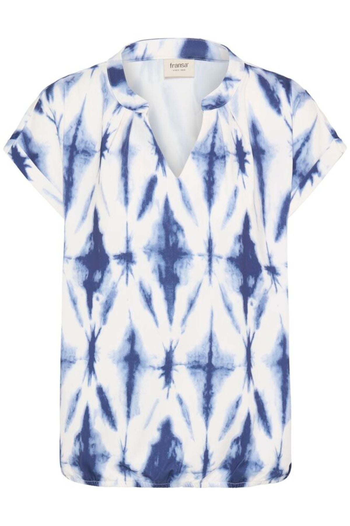 FRANSA Seen V-Neck T-Shirt - Blue