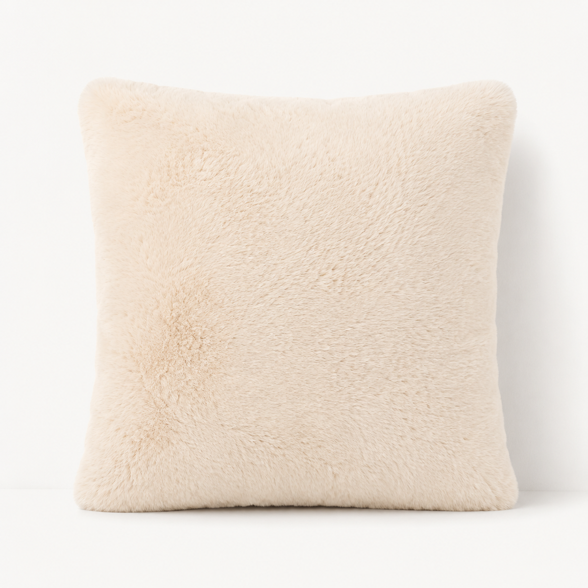 FULLSHIRE Avalon Faux Fur Cushion - Natural 43x43cm