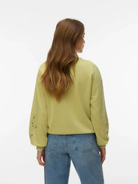 VERO MODA Ellis Long Sleeve Sweatshirt - Pear