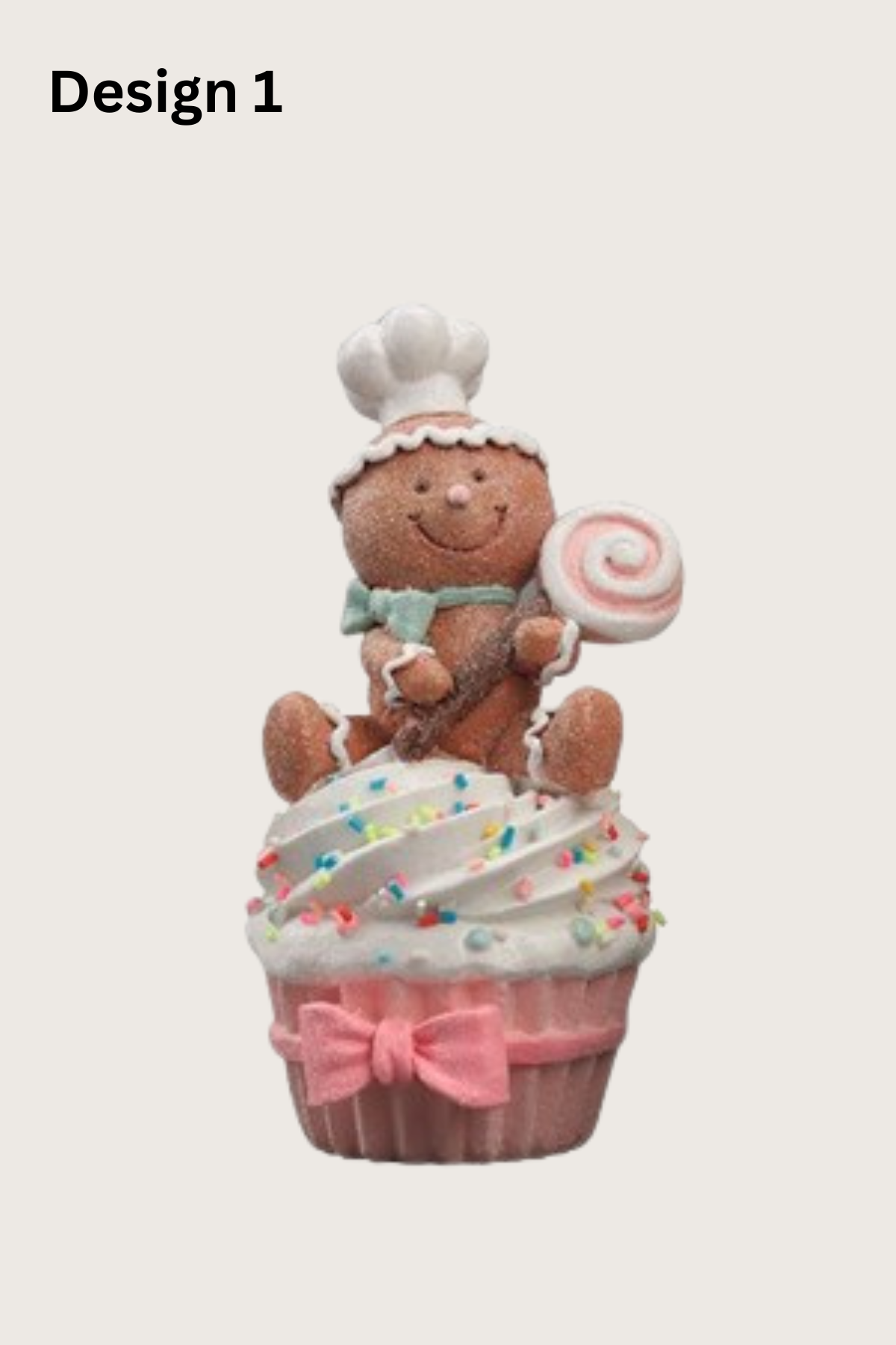 STRAITS Cupcake Gingerbread Christmas Figurines 15cm - 1 Piece