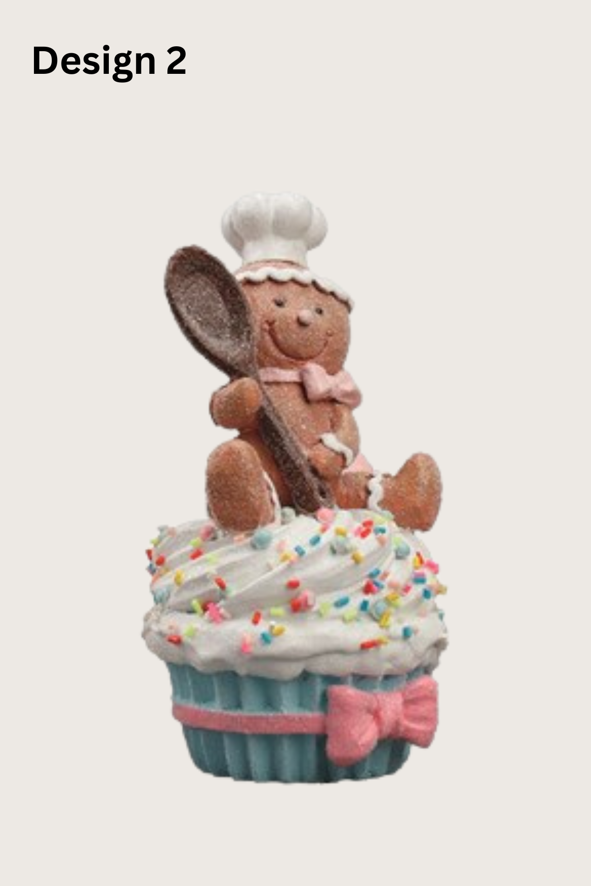 STRAITS Cupcake Gingerbread Christmas Figurines 15cm - 1 Piece