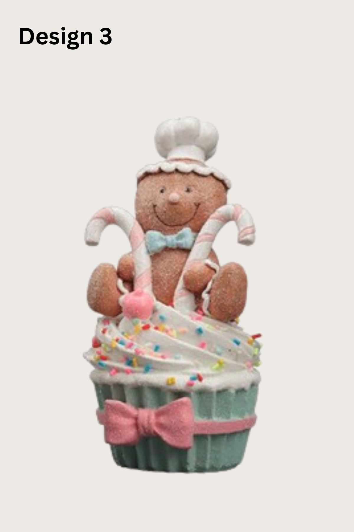 STRAITS Cupcake Gingerbread Christmas Figurines 15cm - 1 Piece