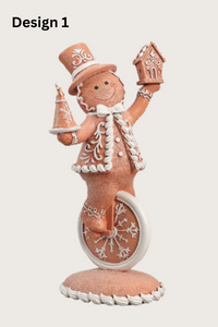 STRAITS Gingerbread on Unicycle Christmas Figurine 27cm - 1 Piece