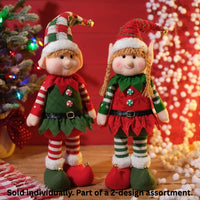 LANGS Elf Crew Plush Boy or Girl Standing Ornament 19.5cm - 1Pc