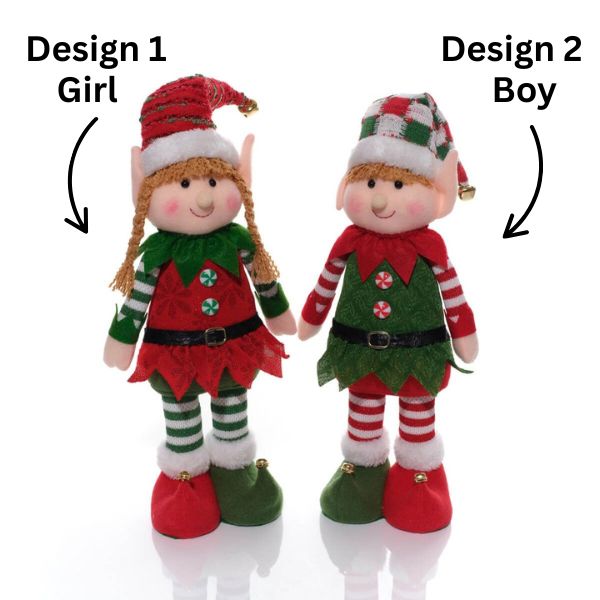 LANGS Elf Crew Plush Boy or Girl Standing Ornament 19.5cm - 1Pc