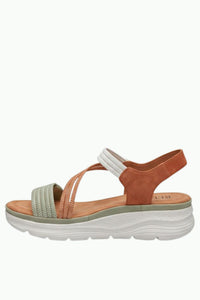 REDZ Lissar Wedge Strap Sandals - Earth Spice