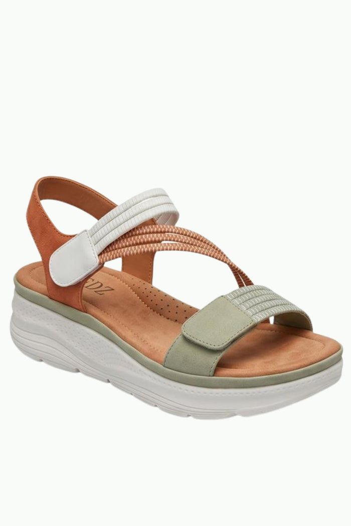 REDZ Lissar Wedge Strap Sandals - Earth Spice