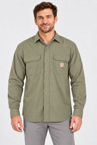 CARHARTT Glenwood Relaxed LS Shirt - Green
