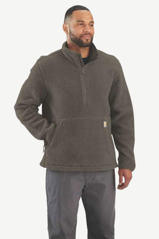 CARHARTT Fairbanks Half Zip Fleece Top - Tarmac