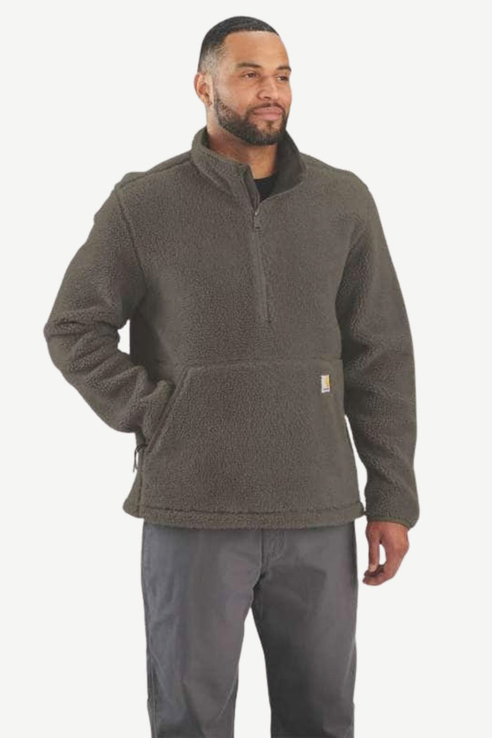 CARHARTT Fairbanks Half Zip Fleece Top - Tarmac