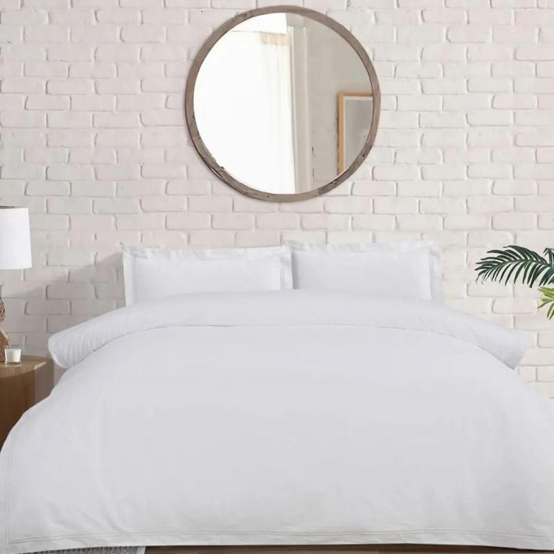 ATLANTIC LINEN Bourdon Biarritz Duvet Cover Set - White