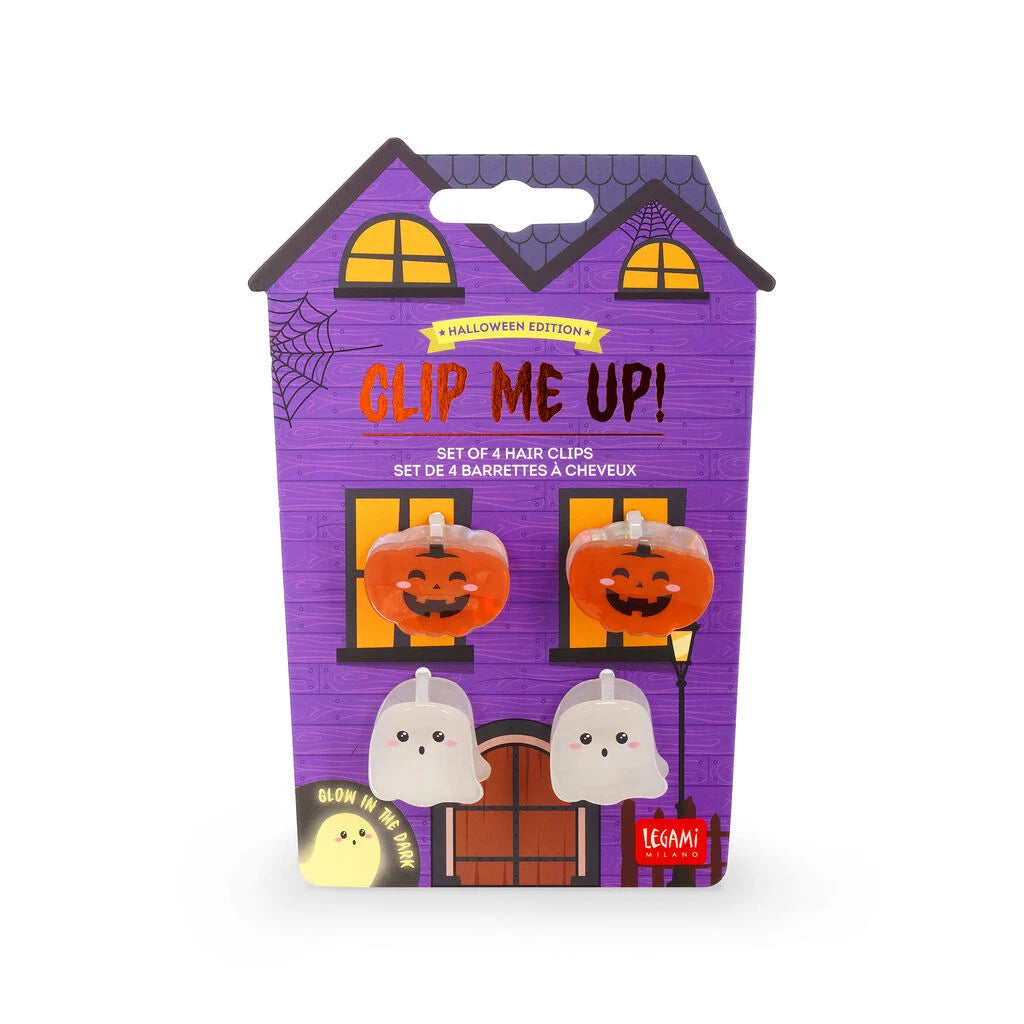 LEGAMI Halloween Set of Four Mini Hair Clips - Clip Me Up!