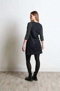 RANT & RAVE Helena Short Denim Dress - Dark Indigo