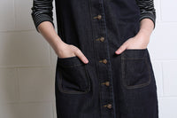 RANT & RAVE Helena Short Denim Dress - Dark Indigo