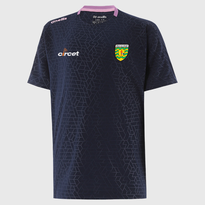 O'NEILLS Donegal GAA Girl's Hydra T-Shirt - Navy