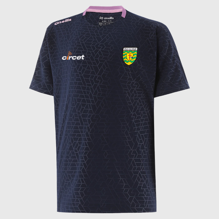 O'NEILLS Donegal GAA Girl's Hydra T-Shirt - Navy