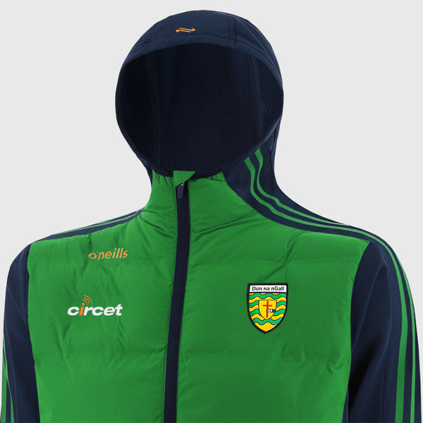 O'NEILLS Men's Donegal GAA Hydra Hooded Padded Jacket - Green/Navy