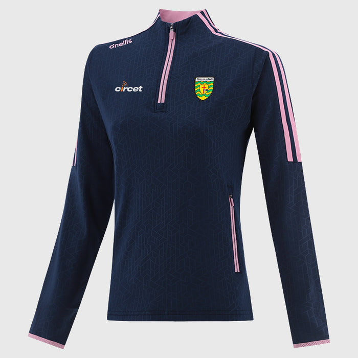 O'NEILLS Donegal GAA Girl's Hydra Half Zip Top - Navy