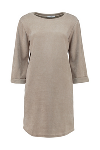 HAILYS Polly Long Sleeve Dress - Beige