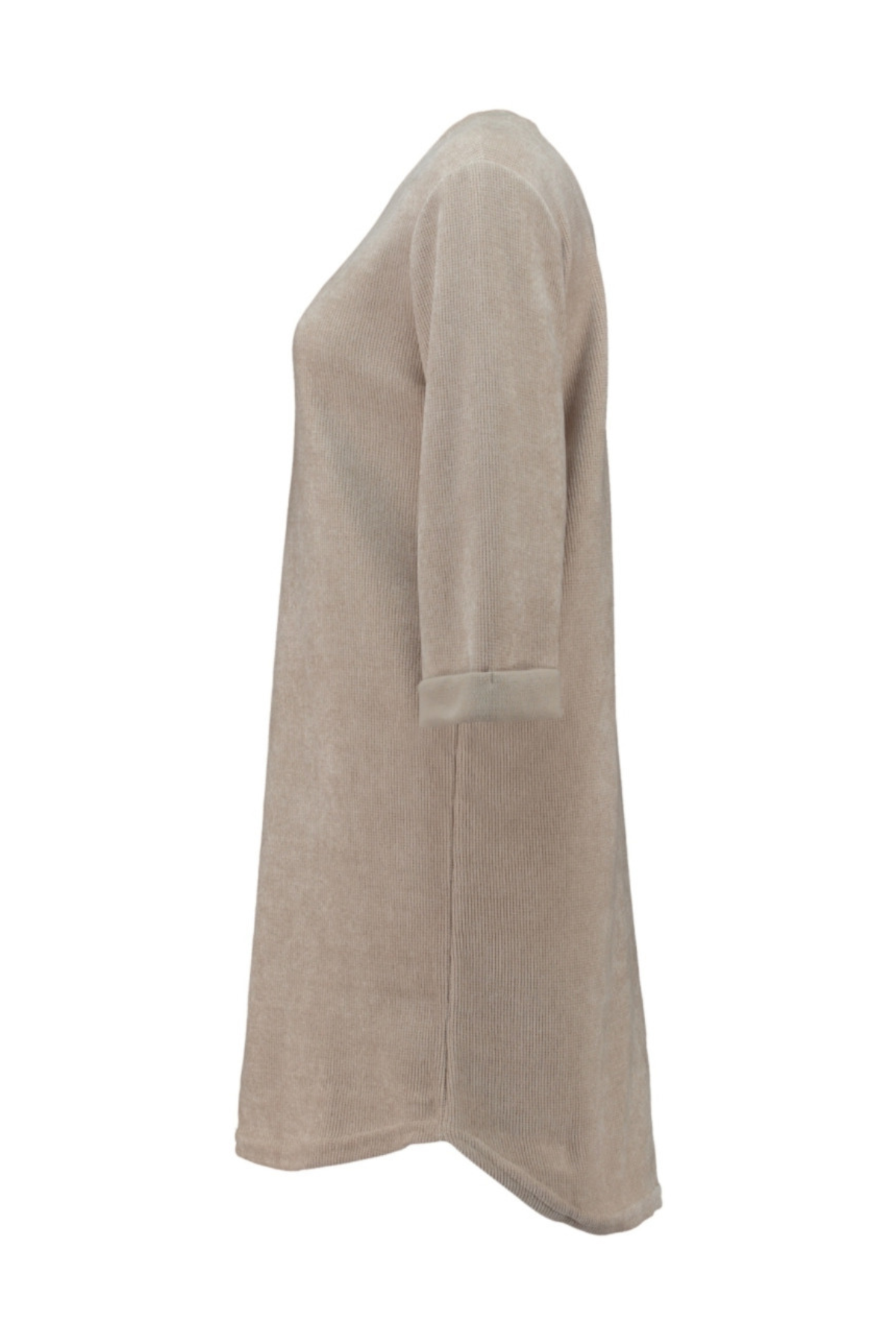 HAILYS Polly Long Sleeve Dress - Beige