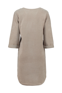 HAILYS Polly Long Sleeve Dress - Beige