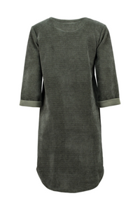 HAILYS Polly Long Sleeve Dress - Khaki