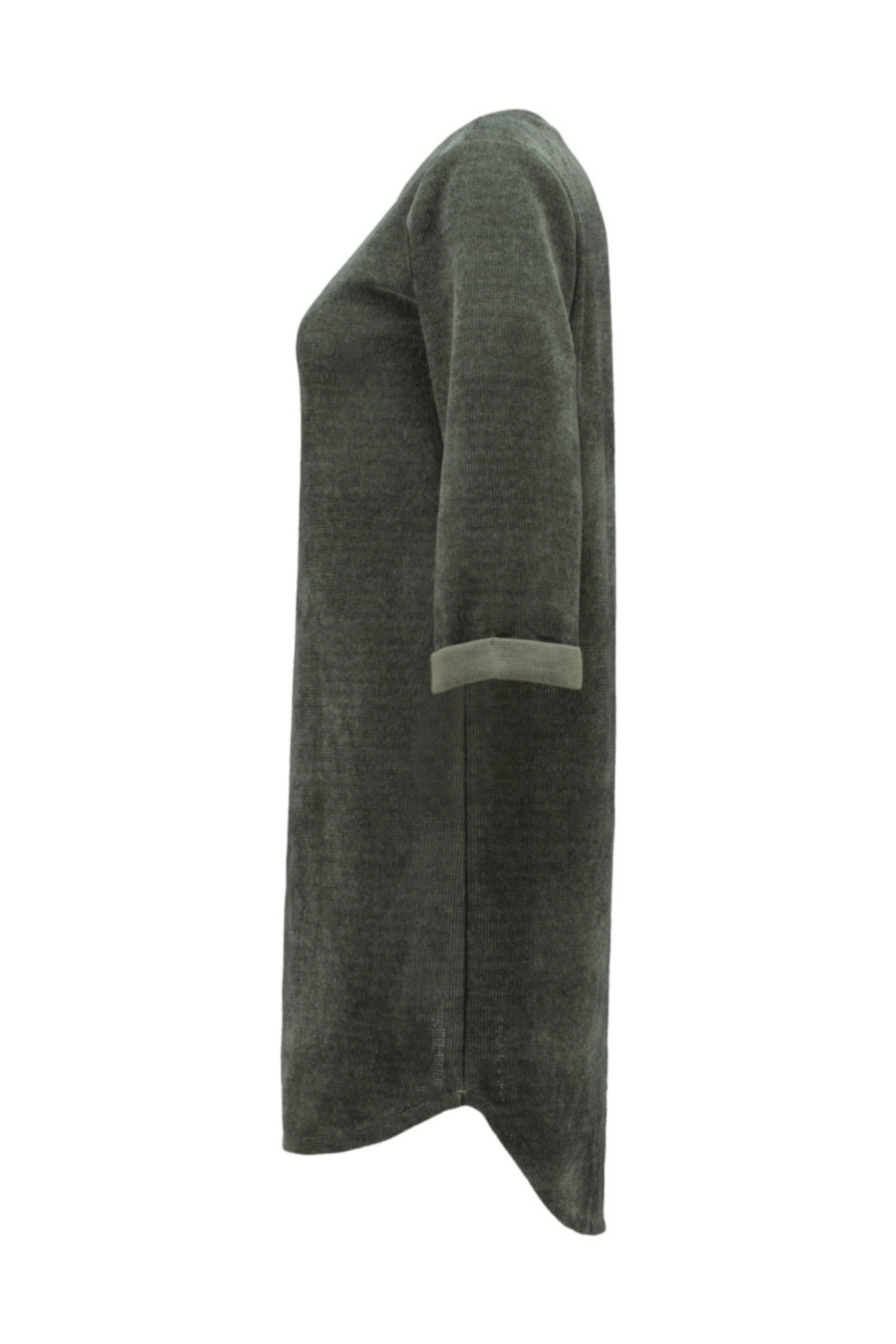 HAILYS Polly Long Sleeve Dress - Khaki