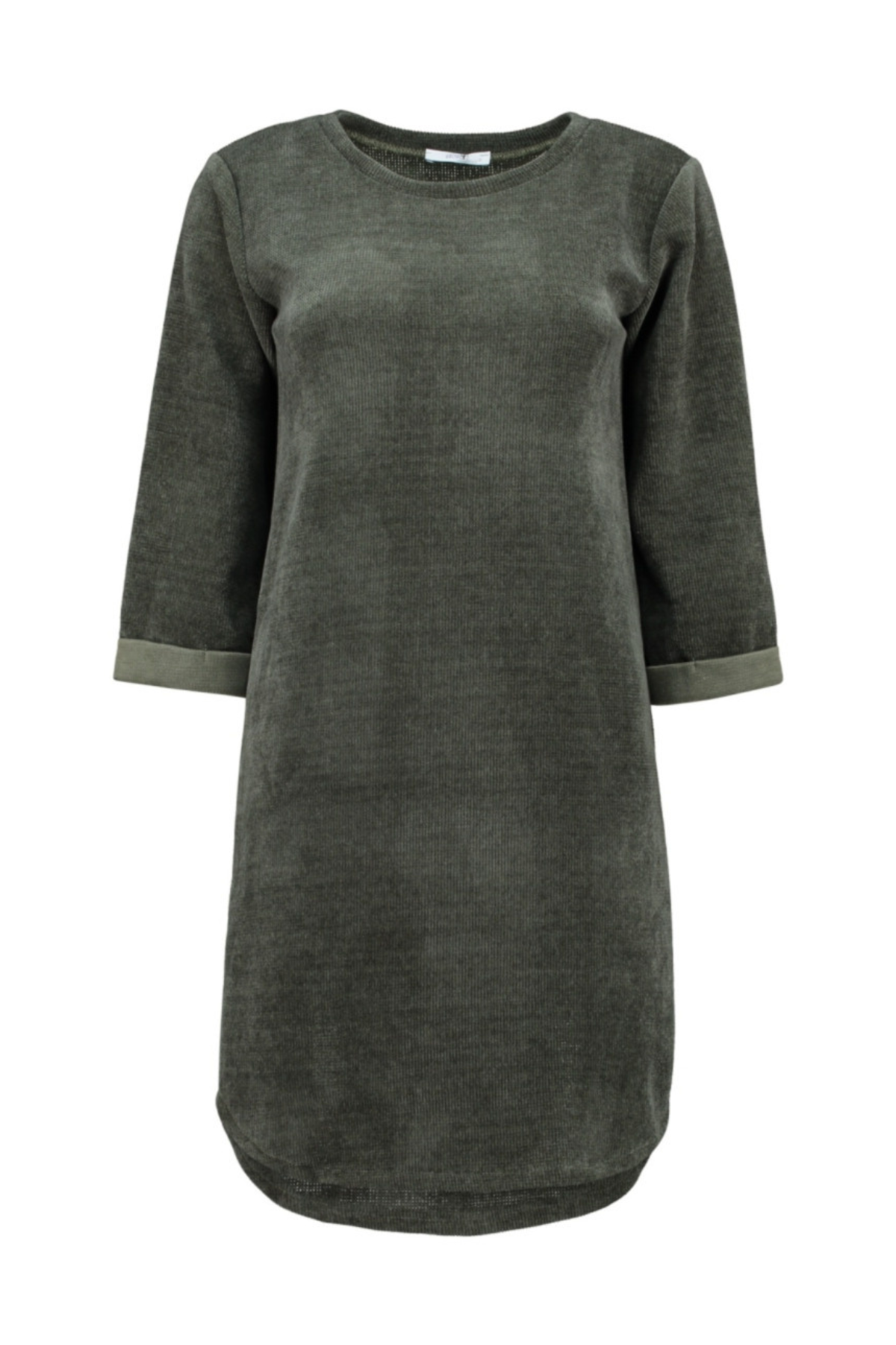 HAILYS Polly Long Sleeve Dress - Khaki
