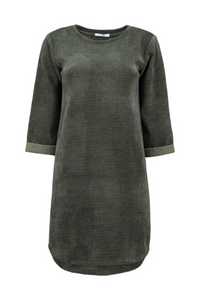 HAILYS Polly Long Sleeve Dress - Khaki