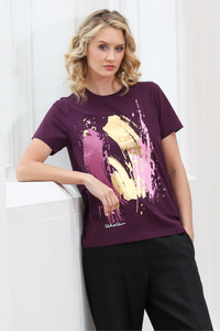RELAX & RENEW Hallie T-Shirt - Plum