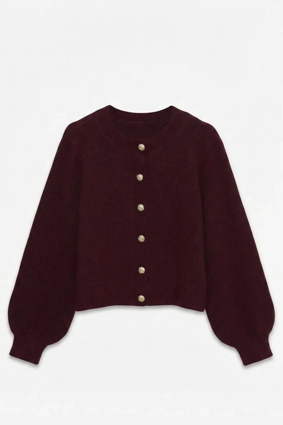 VERO MODA Hazel O-Neck Cardigan - Wine