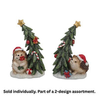STRAITS Hedgehog and Christmas Tree Figurine 14cm - 1Pc