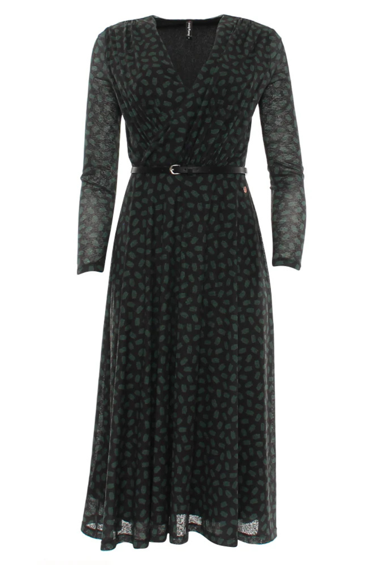 RANT & RAVE Henrietta Long Sleeve Midi Dress - Green