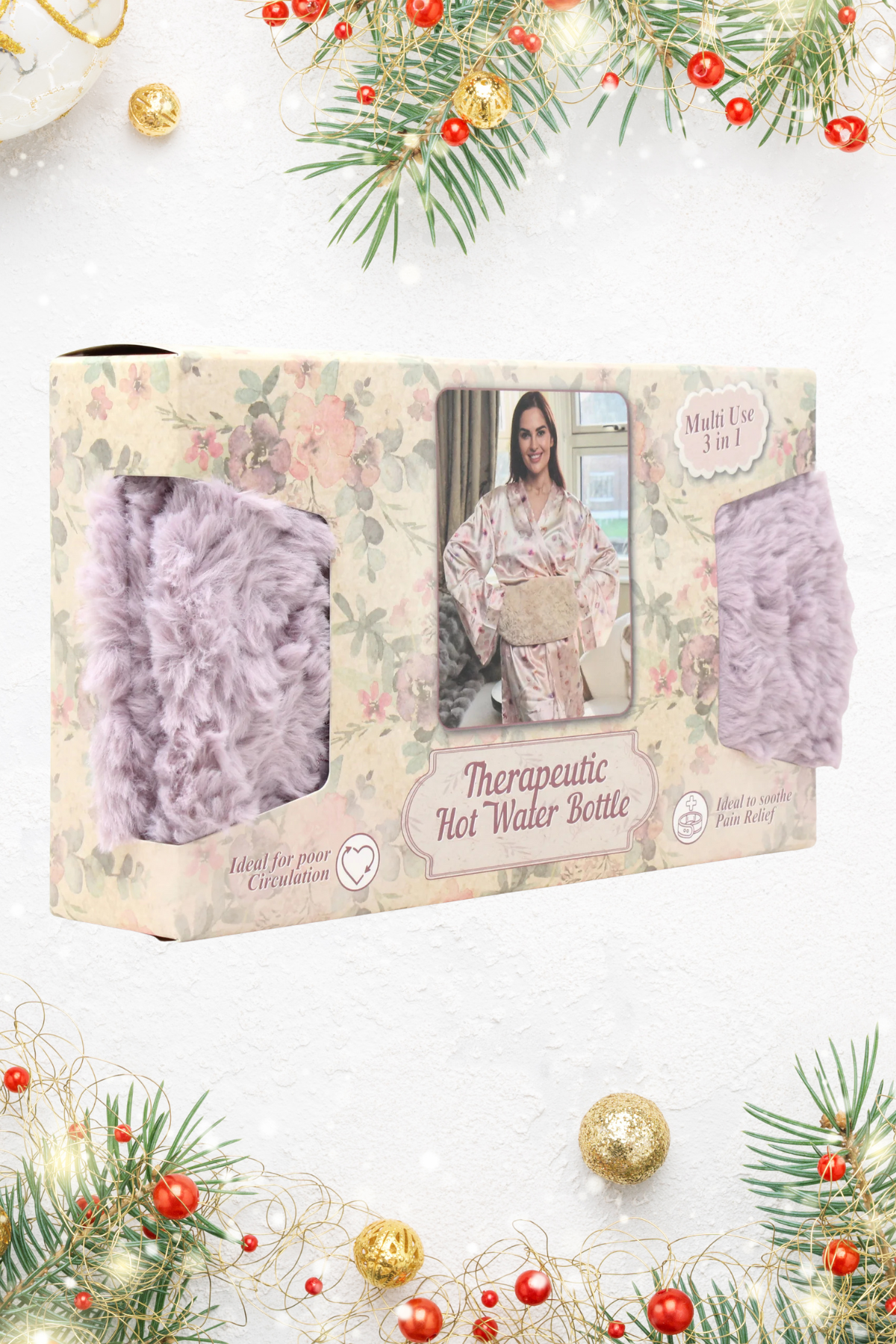 SOMETHING SPECIAL Therapeutic Hot Water Bottle Gift Box - Purple