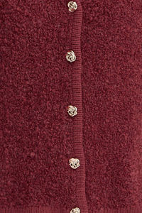 ICHI Blarisa Wool Waistcoat - Red